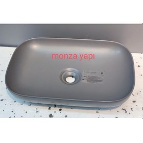 Resim TEZGAH ÜSTÜ LAVABO 60X40 CM ANTRASİT 