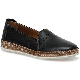 Resim Polaris 5 Nokta 104040.z4fx Hakiki Deri Hafif Kadın Günlük Ayakkabı Siyah Siyah 