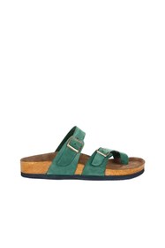 Resim Bueno Shoes Yeşil Nubuk Deri Erkek Parmak Arası Terlik 05mt102 