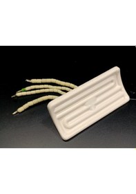 Resim İnfrared Seramik Isıtıcı Rezistans Konkav 122x60mm 400w 230v Beyaz Renk Hsc Model 1 Adet 