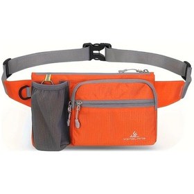 Resim Willowhaven Turuncu 1'li Paket Spor Outdoor Bel Çantası Koşu Fitness Hiking Seyahat Turuncu 