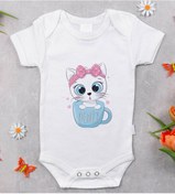 Resim Bitmeyenkartus Bk Kids Isimli Bebek Body Zıbın - Model 5 Beyaz 