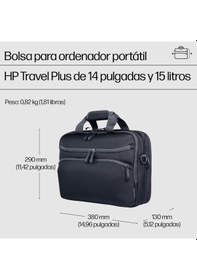 Resim Hp 14 Travel Plus 15lt Laptop Çantasi Graphite Blue A2ce2aa Çok Renkli 