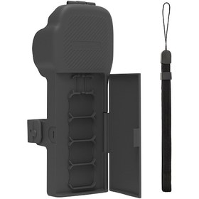 Resim Suofeng Osmo Pocket 3 İçin Gri Korumalı Kasa: Çift Açılı Filtre Saklama Kutusu + Kol Kemerli Gövde Koruyucu Kapak Op3-k019 