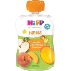 Resim Hipp Organik Şeftalili Mangolu Elma Püresi 100 gr 