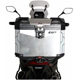 Resim Universal 37 Lt Alüminyum Motosiklet Çantası Gri - Gp Kompozit Gri 