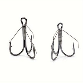 Resim Rompin Treble Balık Çengelli - Yüksek Mukavemetli Karbon Çelik Ankraj Çengelli, Lürek Dönüşümü için, Yosun Önleme için Tel Koruma Uçları, 6-Lı Paket Demeti (Boyut Seçimi için Lütfen SKU'ya Başvurun) 