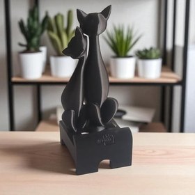 Resim Aşık Kediler Telefon Standı 