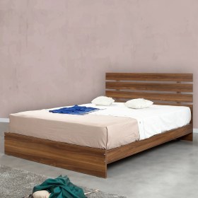 Resim Pasific Home Huga Çift Kişilik 140 X 190 Başlıklı Karyola, Ceviz 