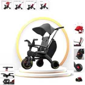 Resim Trike Plus F3 Ebeveyn Kontrollü Katlanabilir Bisiklet Gri Siyah 