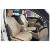 Resim Volvo S40 Yeni Nesil Koltuk Koruyucu 2004-2007 Ön 2 Li Kılıf Minder Bej 