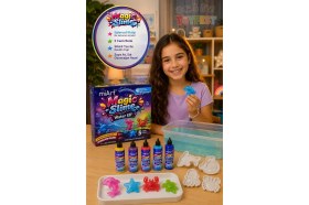Resim Toyfest Magic Slime Water Elf Deniz Canlıları Seti 5 Renk 4 Kalıp Eğitici Oyuncak 20X20X5 cm 