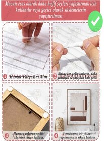 Resim Hamur Yapıştırıcı Tack-it 50gr 6 Paket Fixpoint 65 Parça Macun Sakız Yapıştırıcı Takıt Çerçeve Afiş Duvar İz Bırakmaz 