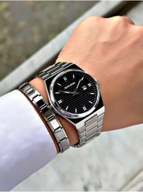 Resim saatistasyonu Gümüş Renk Çelik kasa Çelik Bileklik seti 