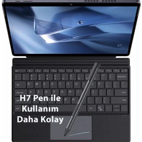 Resim Chuwi HI10 Max Intel N150 Cpu 12GB Ram 500GB SSD WIN11PRO 2 In1 13'' Tablet Pc+Klavye+Kalem 