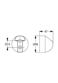 Resim Ideal Standard Idealrain Wall Bracket Chrome Askı B9467Aa Diğer 