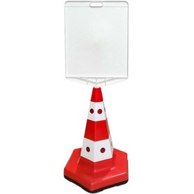 Resim İleri Trafik Klasik Kedi Gözlü Ağırlıklı Boş Levhalı Trafik Koni Seti Trafik Dubası (Dikdörtgen) 