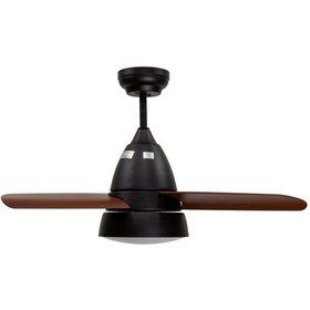 Resim Alsanfan Atom Kahverengi Aydınlatmalı Uzaktan Kumandalı Tavan Vantilatörü 