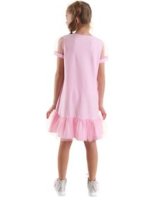 Resim Denokids Mshb&g Yıldızlı Unicorn Kız Çocuk Pembe Tüllü Elbise Pembe 