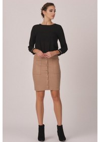 Resim Shahiqa Kadın Suni Süet Etek 