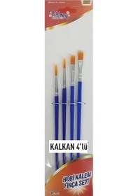 Resim İzmir Fırça Hobi Kalem Fırça Seti - Kalkan 4'lü 