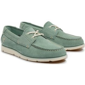 Resim Timberland TB0A42X7-M Grafton Bay Lace Up Shoe Yeşil Erkek Ayakkabı 