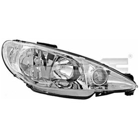 Resim Far Sol Seffaf Psa 206 Bm 02- Oem No: 6204.s9 