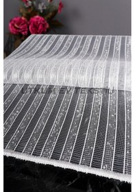 Resim Şerit Keten Armür Düz Tül Perde Akdz 1028 