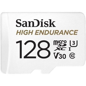 Resim SanDisk High Endurance SDSQQNR-128G-GN6IA 128 GB microSDXC V30 UHS-I C10 Hafıza Kartı 