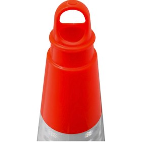 Resim İleri Trafik PVC Trafik Konisi 75 cm Çift Reflektifli Ağırlıklı Trafik Dubası 
