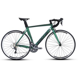 Resim Carraro Race 022 Aero 28"jant 54' Kadro 16 Vites Yol Yarış Bisikleti Mat Yeşil Mor Bukalemun 