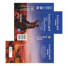 Resim Love Guard Fantasy (Kokulu Özel Desenli ) Prezervatif 