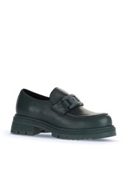 Resim Bueno Shoes Yeşil Deri Kadın Loafer 01wz1404 