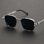 Resim Retro Steampunk Siyah ve Gümüş - Erkekler için Metal Çerçeve Trend Aksesuar Dayanıklı Menteşeli Steampunk Aksesuarlar Anti-Parlaklık Moda İfadesi 