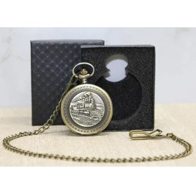 Resim Özel Kutulu Tren Temalı Köstekli Saat ALK4670 (NARUE-35764) 