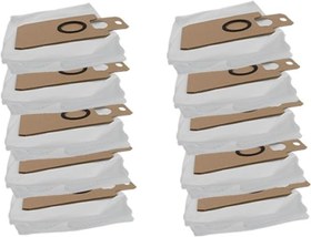 Resim Robot Süpürge Toz Torbası 10'lu, Arçelik Imperium RS 9231, Beko Robo-X VRR 82314 VB, Grundig VCR 7330 RoboPro, Homend Alex Laser Power 1287H ile Uyumlu 