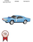 Resim Torima WS-1968 Mavi Araba Tasarım USB/AUX/FM Radyo ve LED Işık ile Bluetooth Hoparlör 
