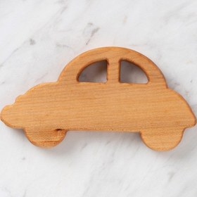 Resim Hobi Baby Araba Figürlü Organik Ahşap Diş Kaşıyıcı 