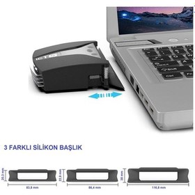 Resim UpWay GT202 IETS Notebook Laptop Vakum Soğutucu Fan Dijital Göste 