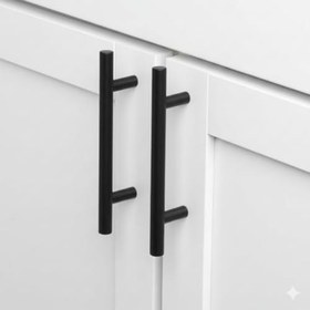 Resim 10 ADET Keijo SİYAH 160mm Paslanmaz Kulp (mobilya, dolap kulbu, kulp modeli) 