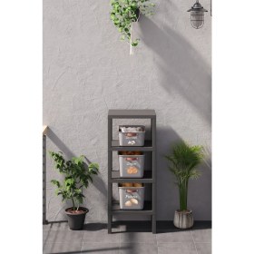 Resim Özbience 3 Katlı Sebzelik Seti, 4 Katlı Ombeg Raf ile Saklama Çözümü 