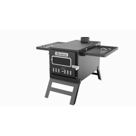 Resim Hype Store pratikoutdoor Kuzinesiz Kamp Ve Çadır Sobası Katlanır Ayaklı Kamp Sobası Çantalı 