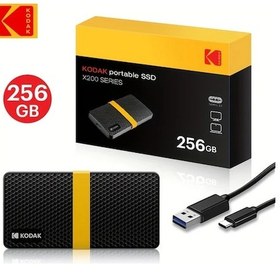 Resim Willowhaven Kodak 256gb Type-c Taşınabilir Ssd Yüksek Hız Harici Disk 
