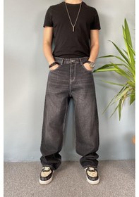 Resim Siyah Baggy Kot Pantolon Siyah 
