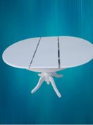 Resim Bengimobilya Baba Ihlamur Ağacı Ayak Açılır Masa 120 Cm Ahşap Mdf Parlak Beyaz (476077608) 