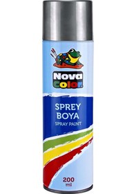 Resim Nova Color Sprey Boya Gümüş 200 Ml - 2 Adet Gümüş Gri 