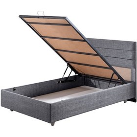 Resim Sofia İkili Set, Sofia Tek Kişilik Baza Başlık Seti Gri 100 x 200 