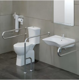 Resim Turavit Engelli Beyaz Kanallı Alttan Klozet Takımı ENG1603, Nkp İpek Yavaş Kapak 