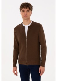 Resim U.s. Polo Assn. Erkek Kahverengi Hırka Triko 50313721-vr029 Kahverengi 