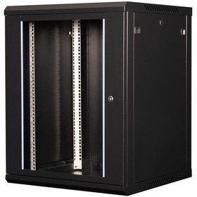 Resim - 15u 19\" Duvar Tipi Rack Kabinet Genişlik: 600 Mm Derinlik: 600 Mm Siyah 